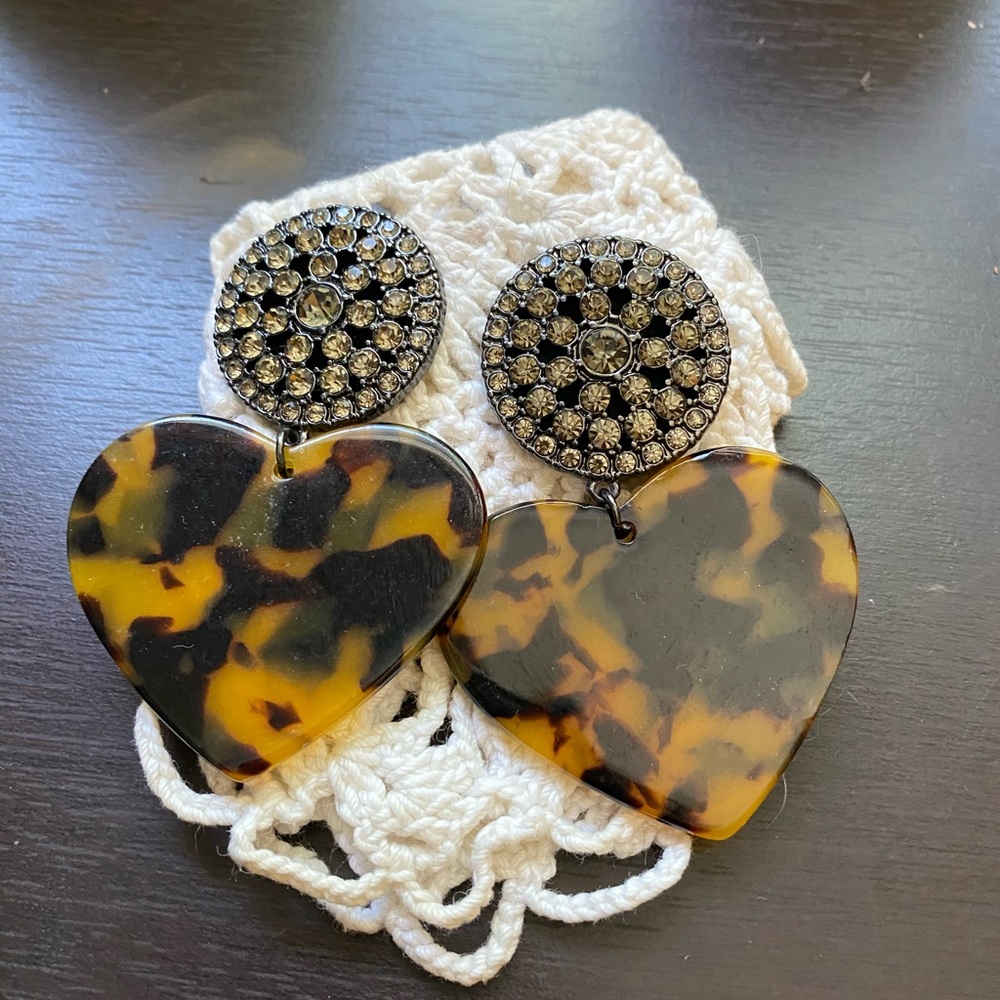 Express leopard earrings